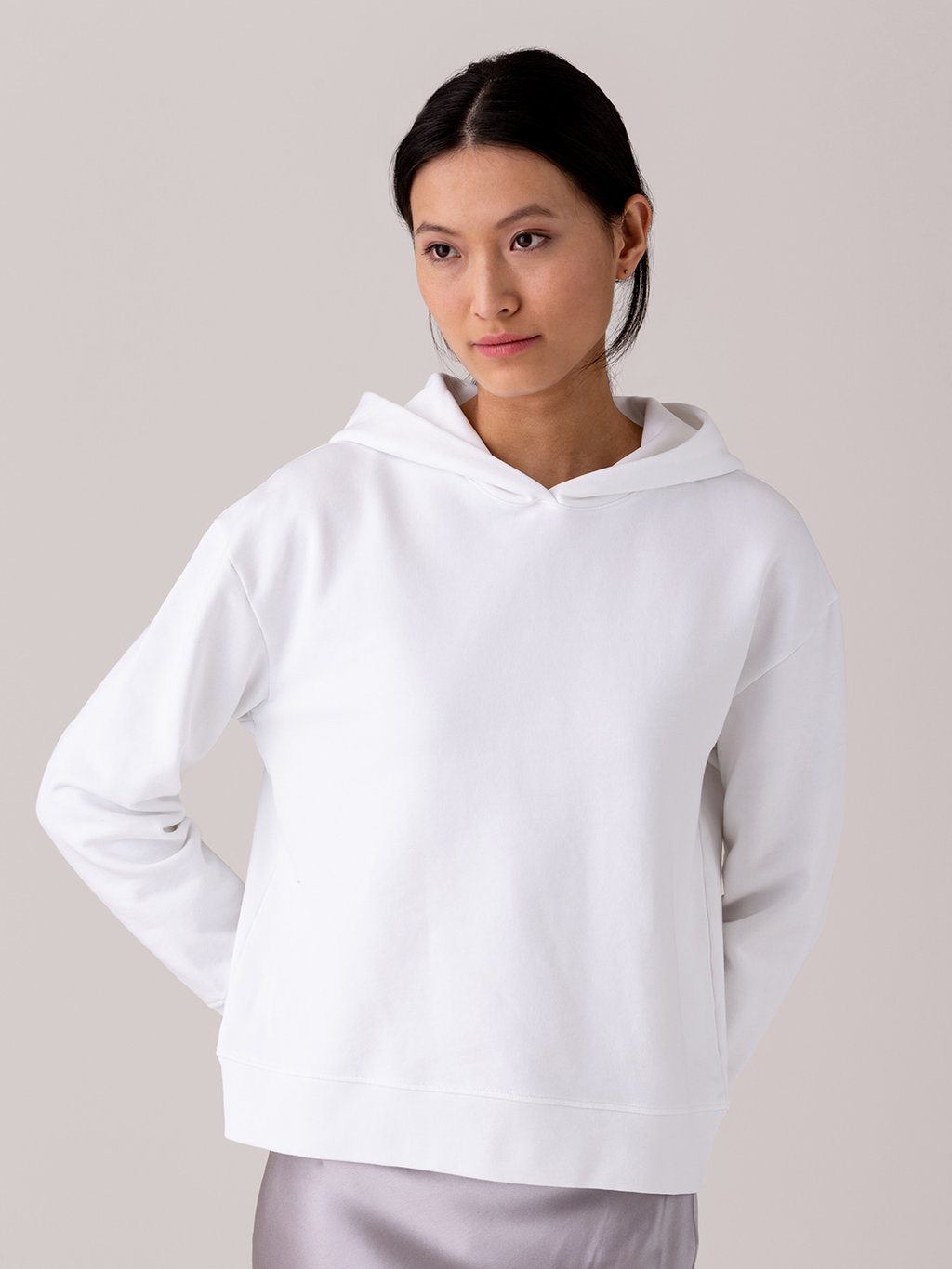 Detailansicht von Kapuzen-Sweatshirt aus Baumwolle von DANIELS
