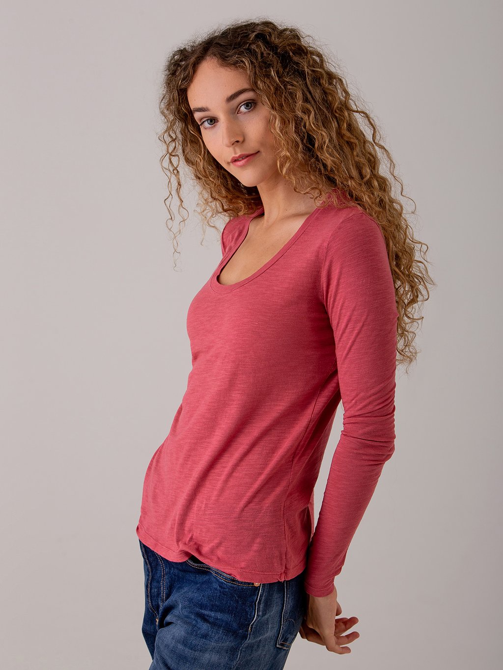 Detailansicht von Langarmshirt aus Baumwolle von AMERICAN VINTAGE