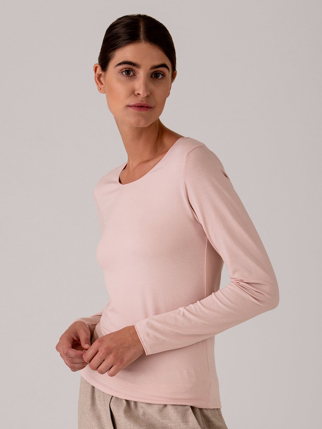 Detailansicht von Langarmshirt von MAJESTIC