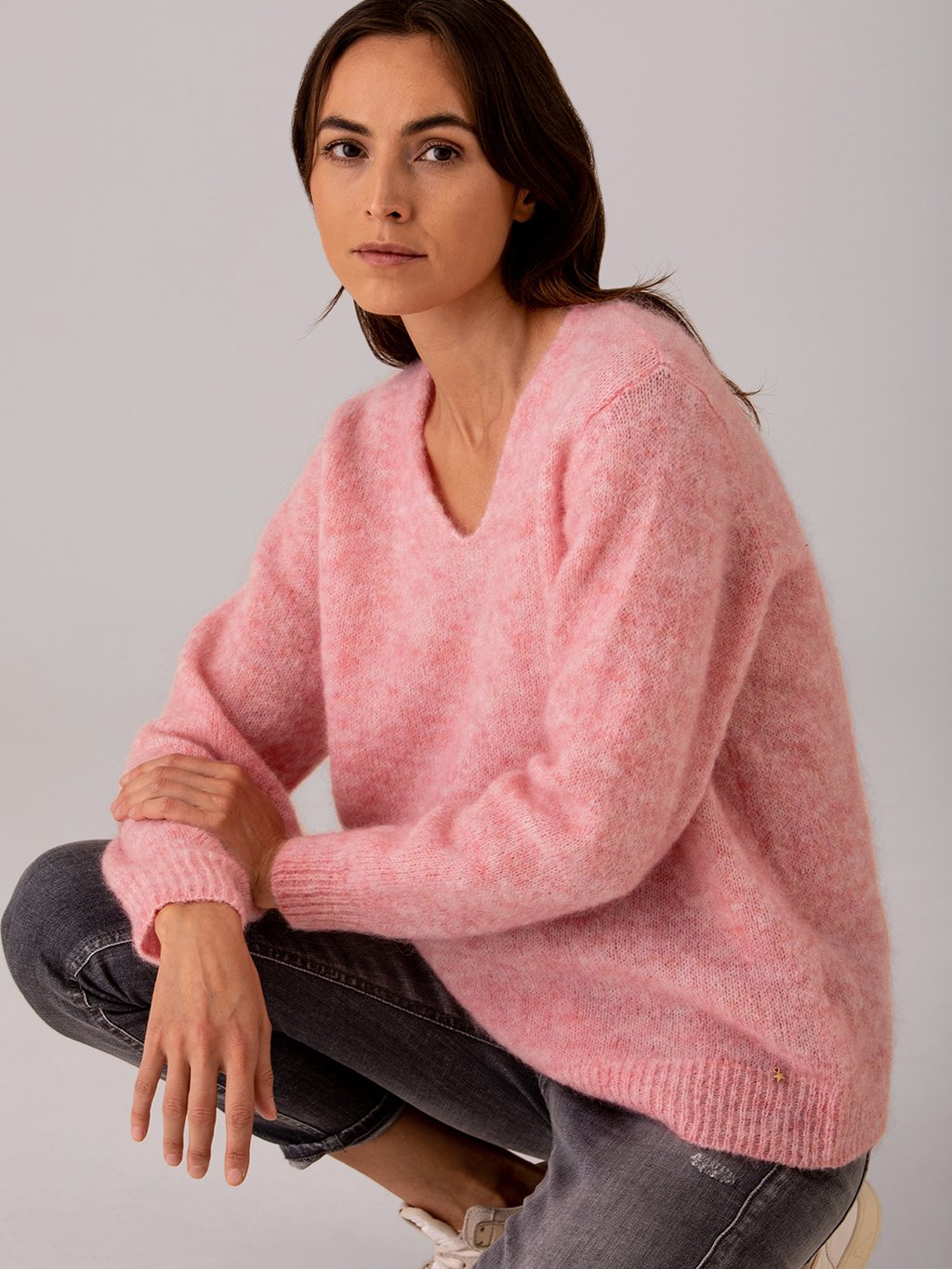 Detailansicht von Pullover aus Mohair von DES PETITS HAUTS