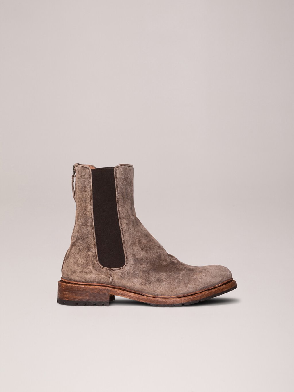 Detailansicht von Lederstiefelette von CORDWAINER