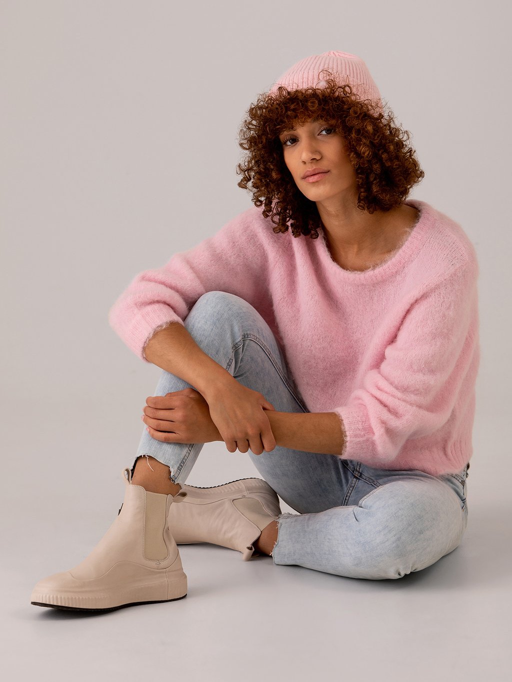 Detailansicht von Oversize Pullover aus Alpakawolle von AMERICAN VINTAGE