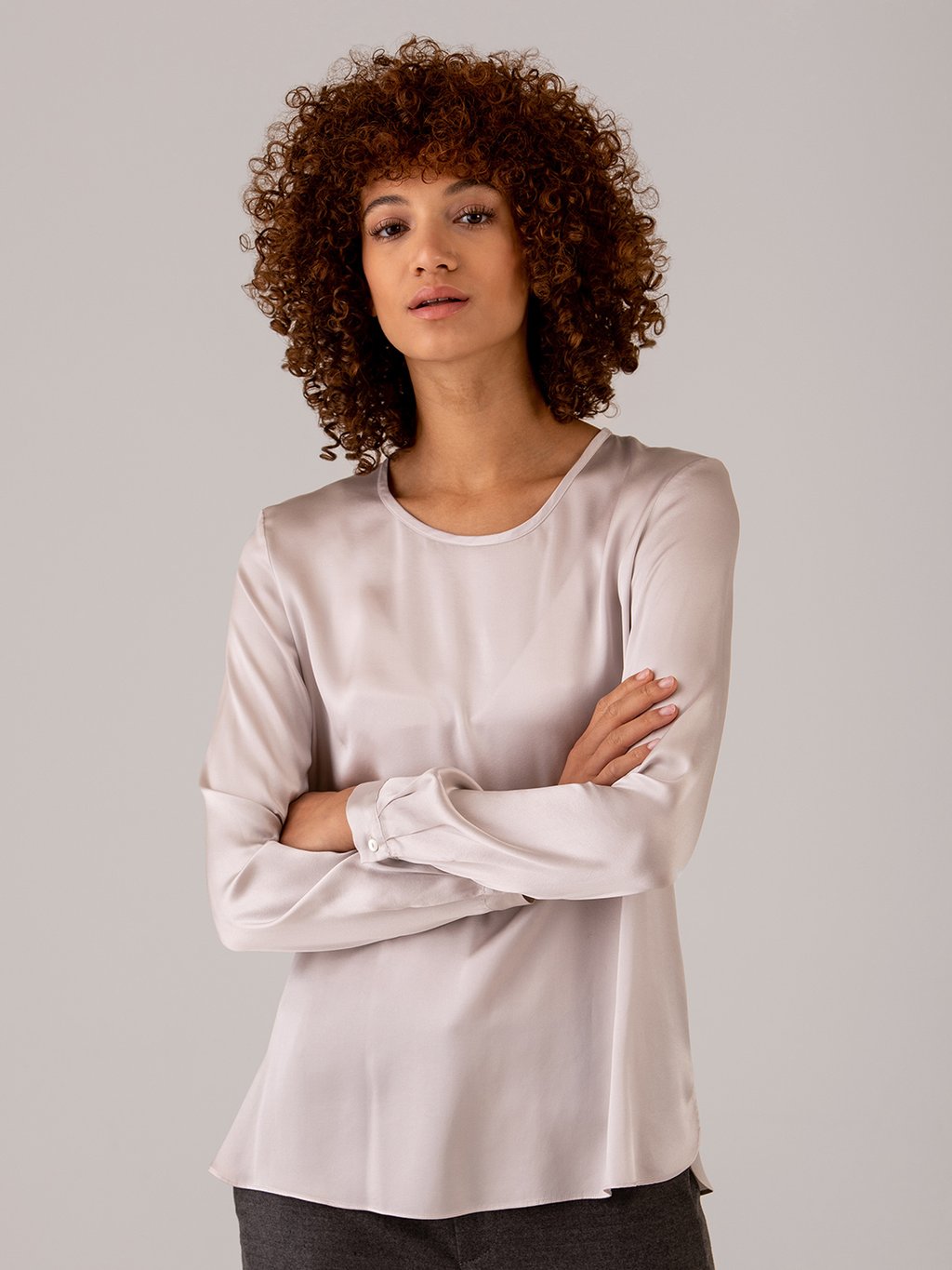 Detailansicht von Seidenbluse von ANTONELLI