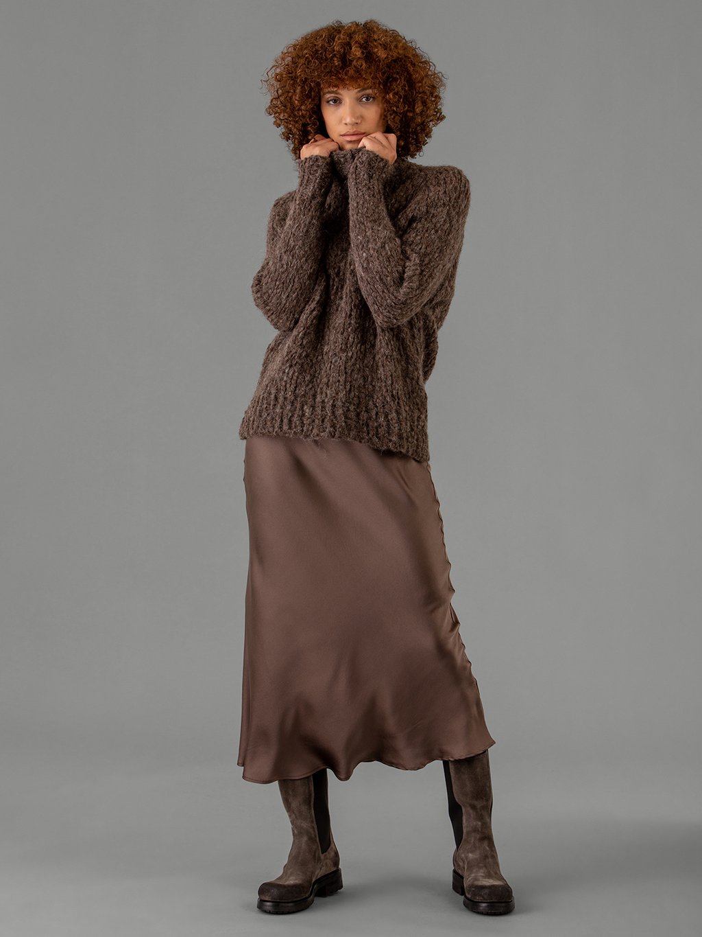 Detailansicht von Maxi-Rock aus Seide von DANIELS