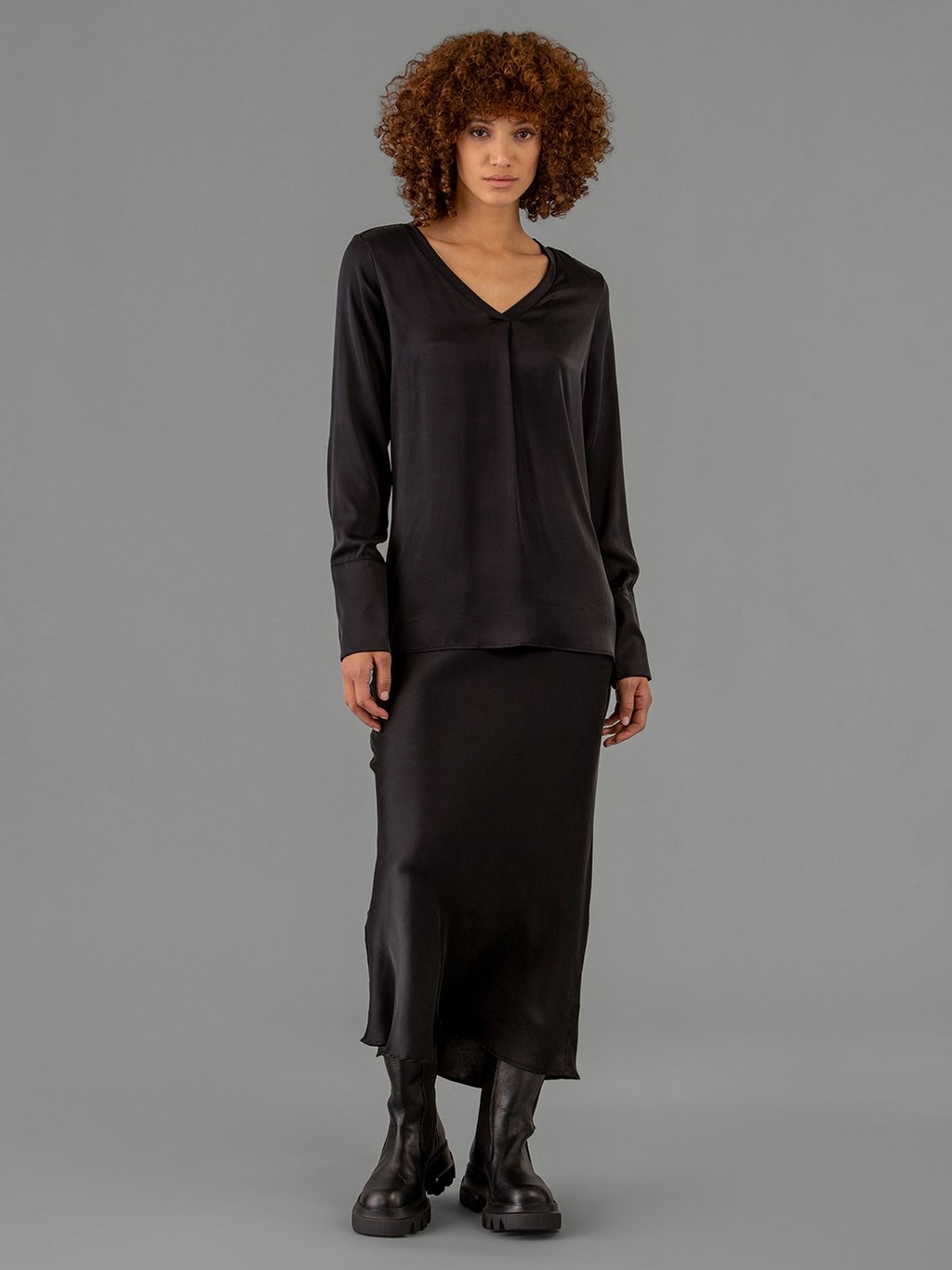 Detailansicht von Maxi-Rock aus Seide von DANIELS