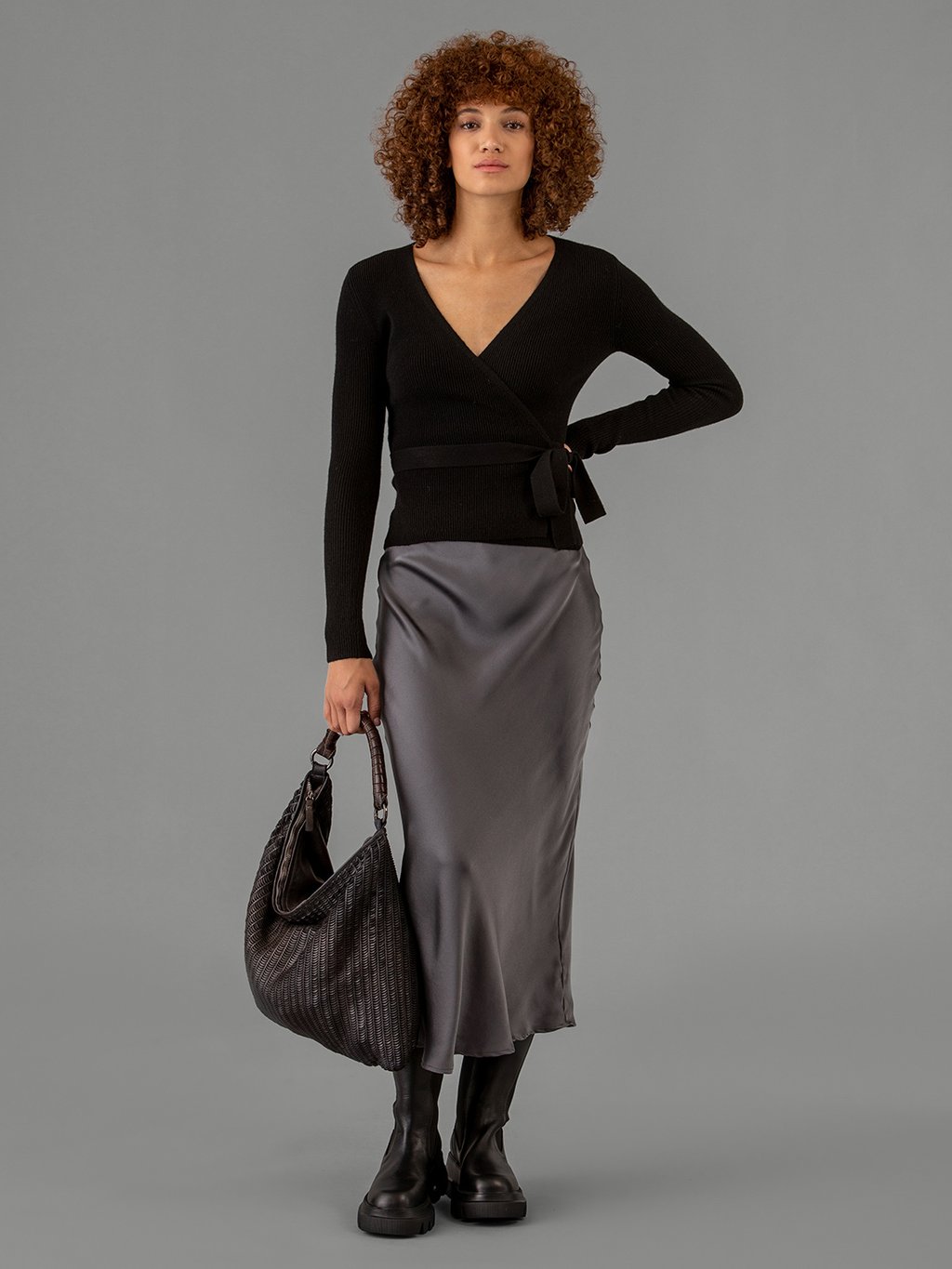 Detailansicht von Maxi-Rock aus Seide von DANIELS