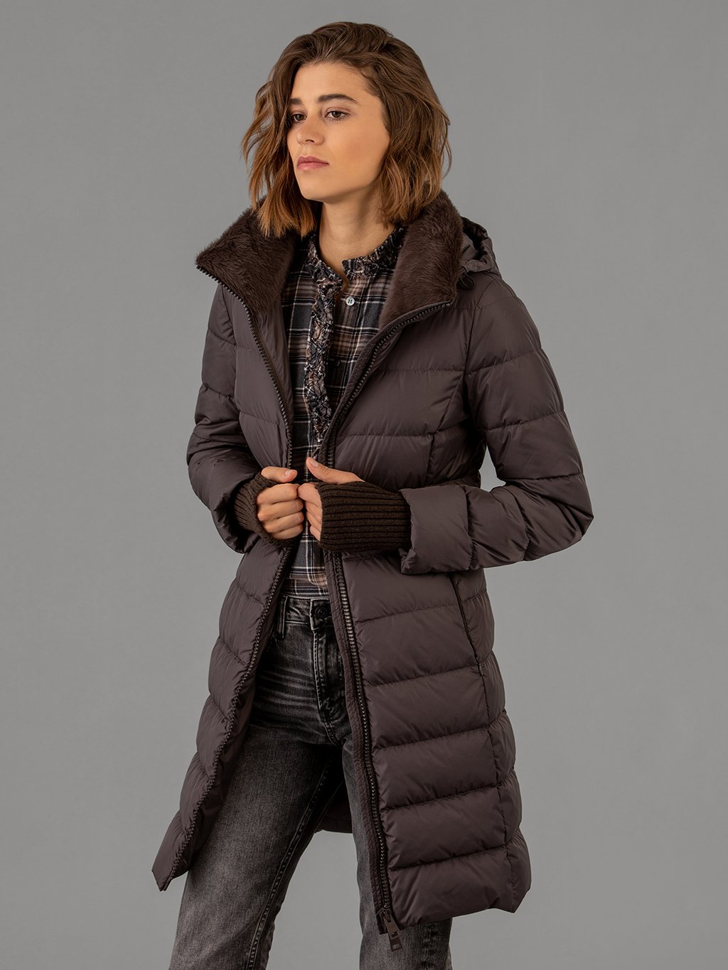 Detailansicht von Daunenmantel von HERNO