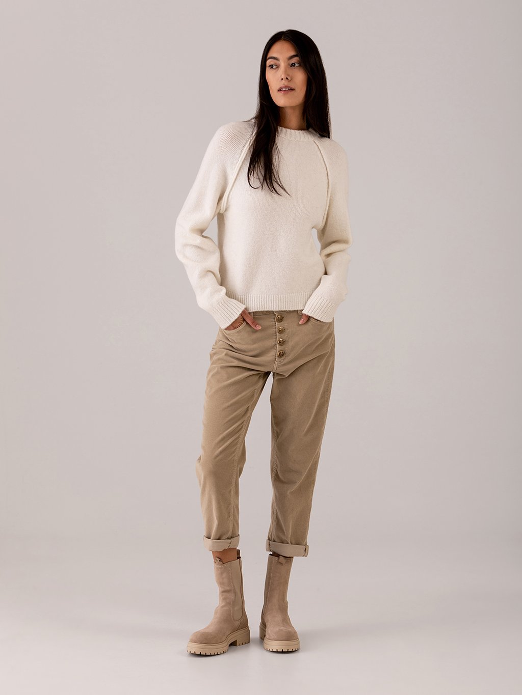 Detailansicht von Lässige Hose aus Cord von DONDUP