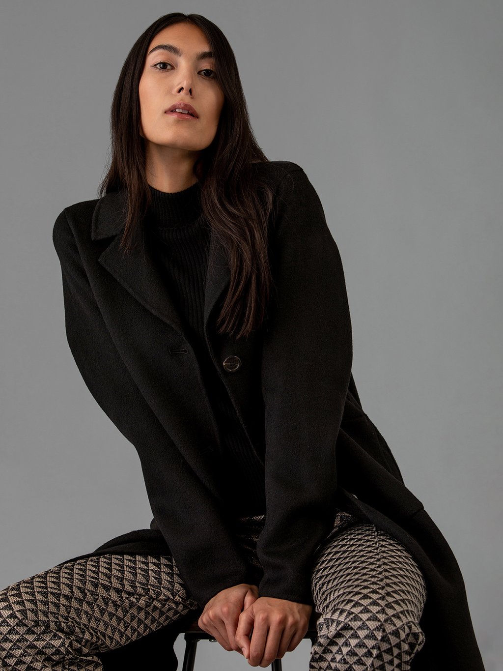 Detailansicht von Wollmantel von OAKWOOD