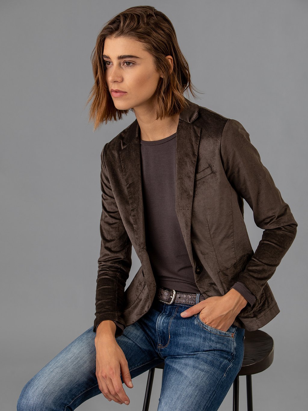 Detailansicht von Samtblazer von DANIELS