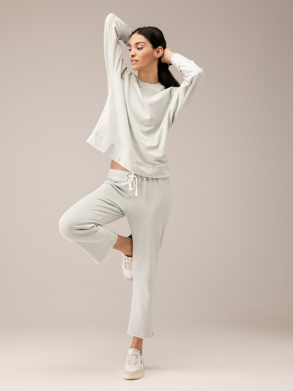 Detailansicht von Sweathose aus Baumwolle von JAMES PERSE