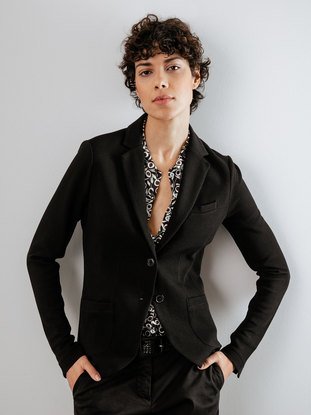 Detailansicht von Blazer aus Baumwolle von DANIELS