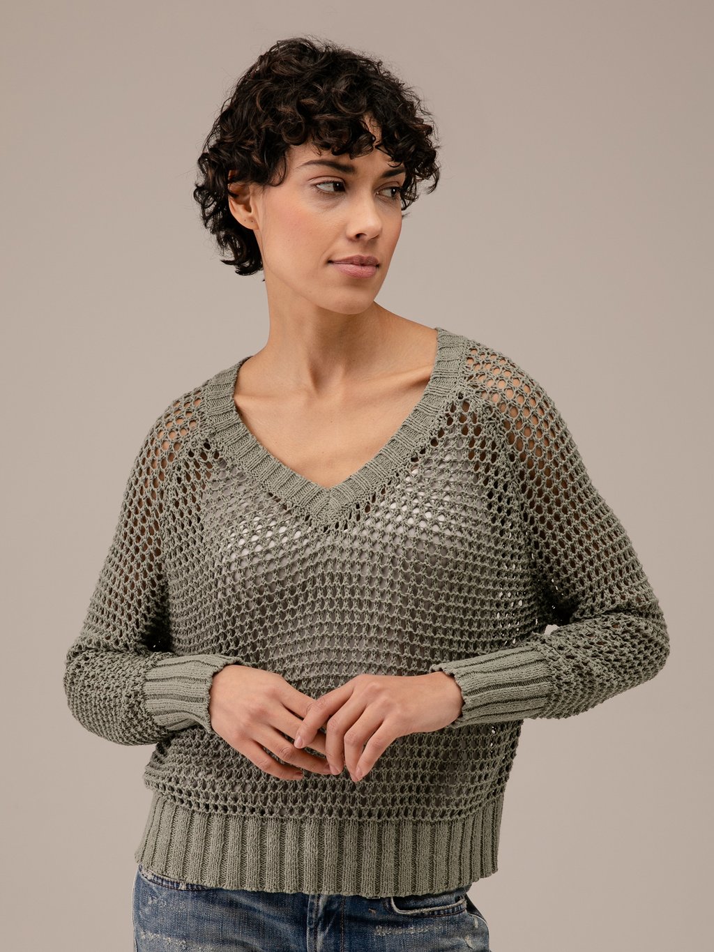 Detailansicht von Pullover mit Lochstrick von DANIELS