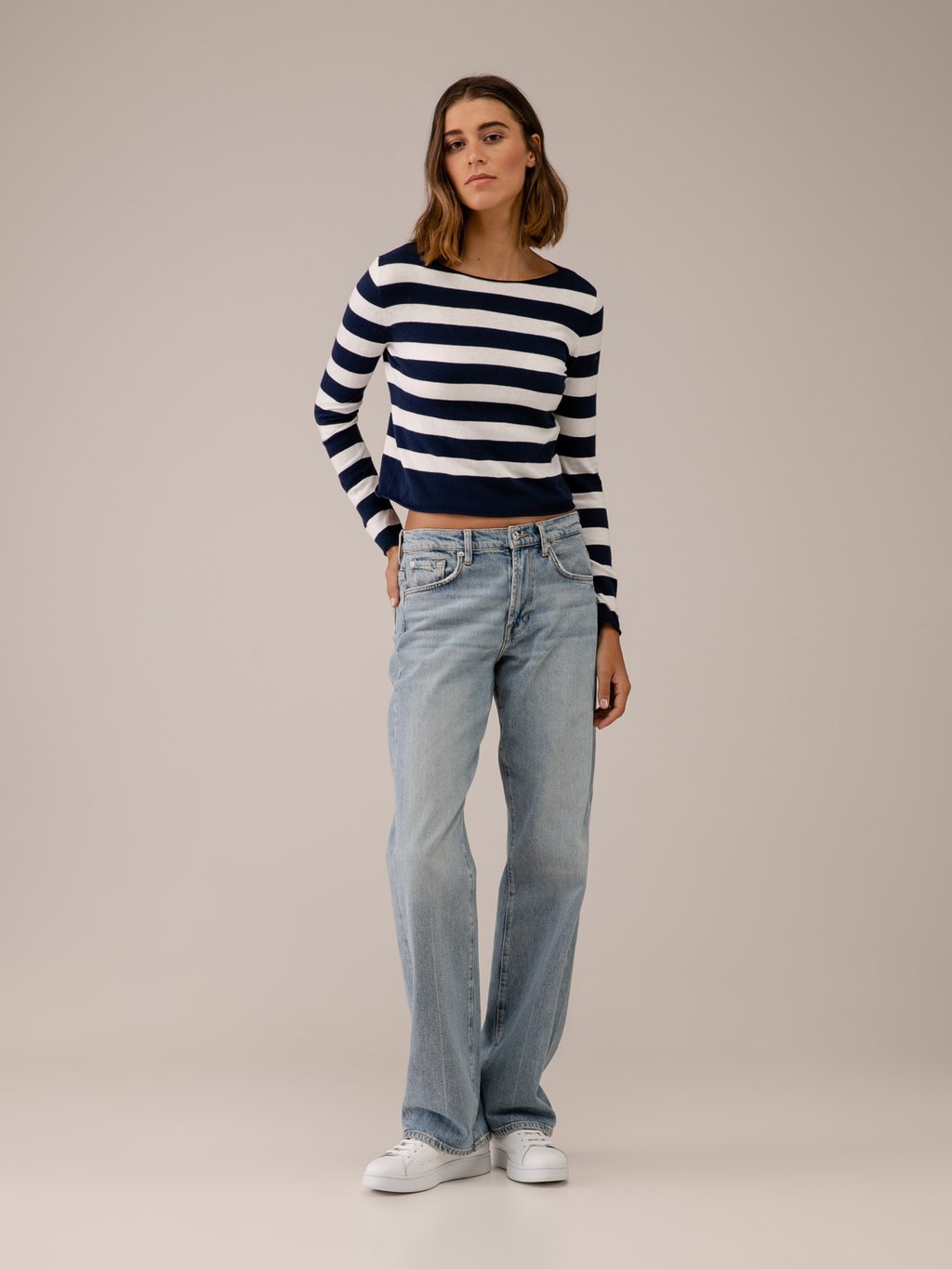 Detailansicht von Cropped Pullover aus Baumwolle von DANIELS
