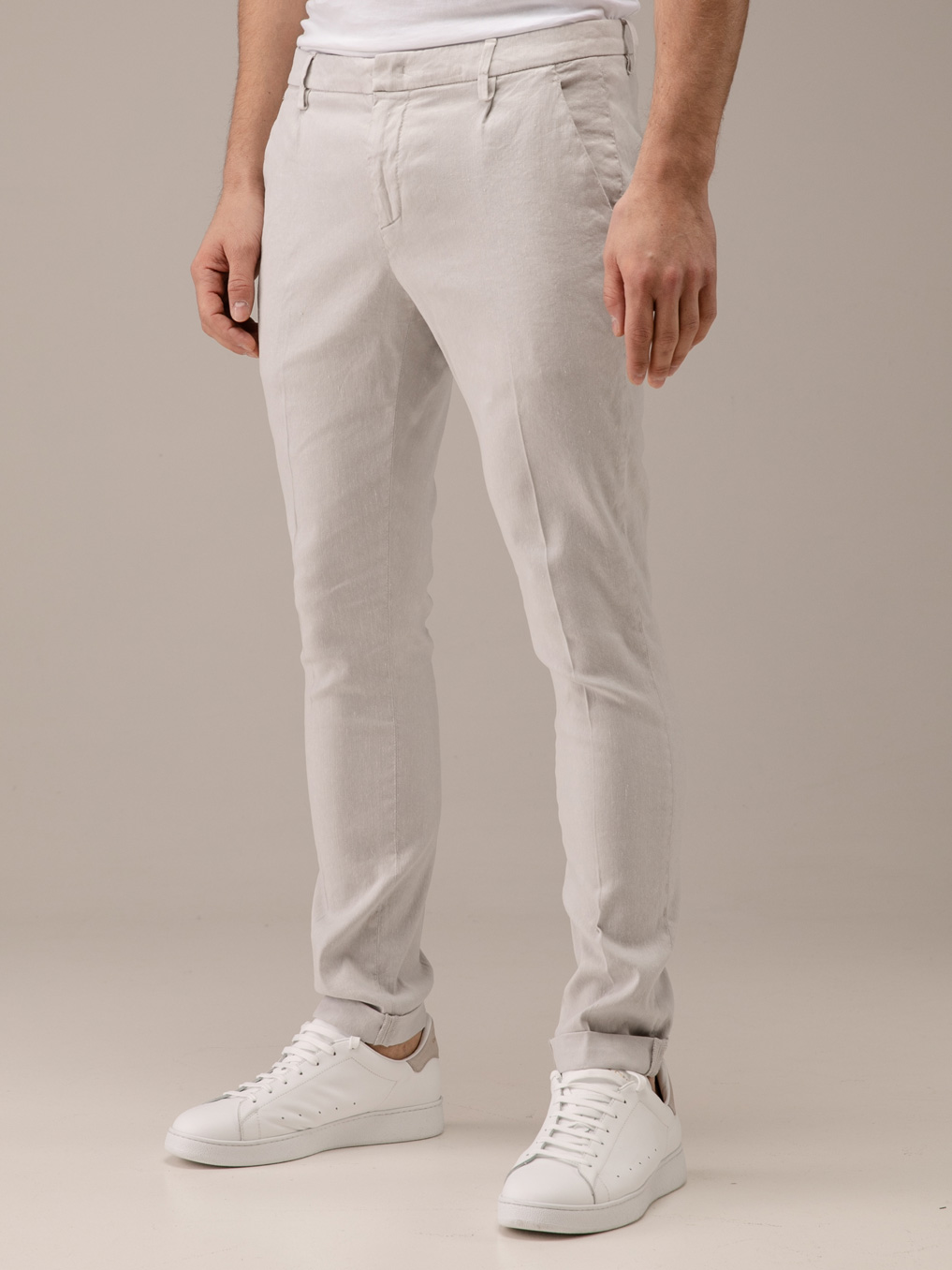 Detailansicht von Hose aus Leinen von DONDUP