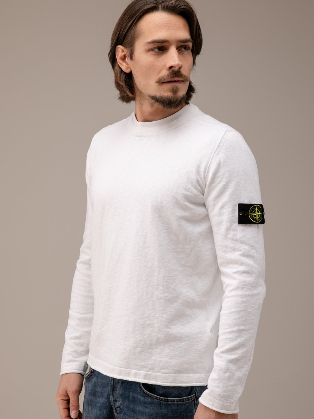 Detailansicht von Pullover aus Baumwolle von STONE ISLAND