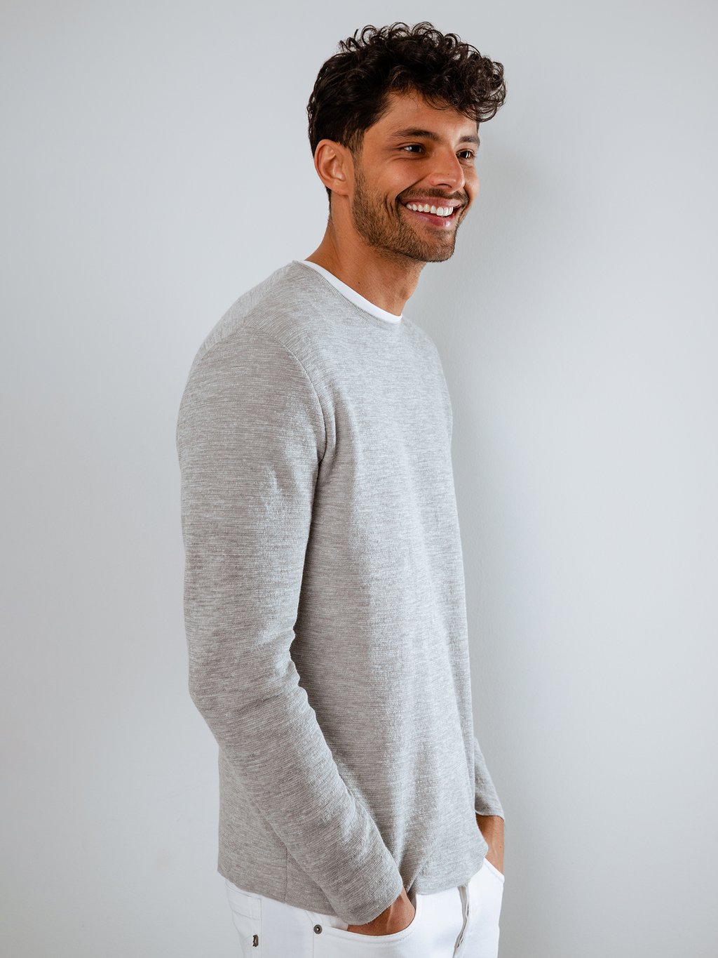 Detailansicht von Pullover aus Leinen von PHIL PETTER