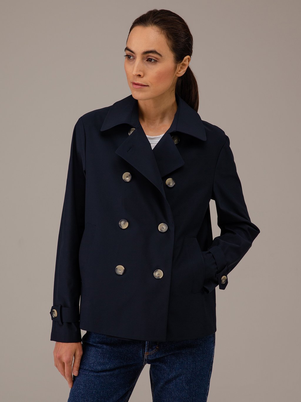 Detailansicht von Kurzer Caban von HARRIS WHARF LONDON