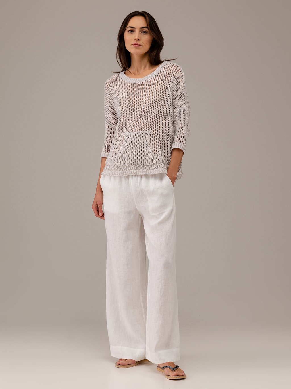 Detailansicht von Pullover aus Baumwolle mit 3/4-Arm von DANIELS