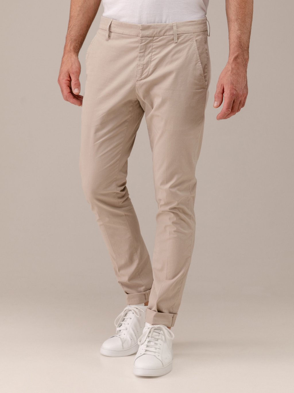 Detailansicht von Chinohose aus Baumwolle von DONDUP