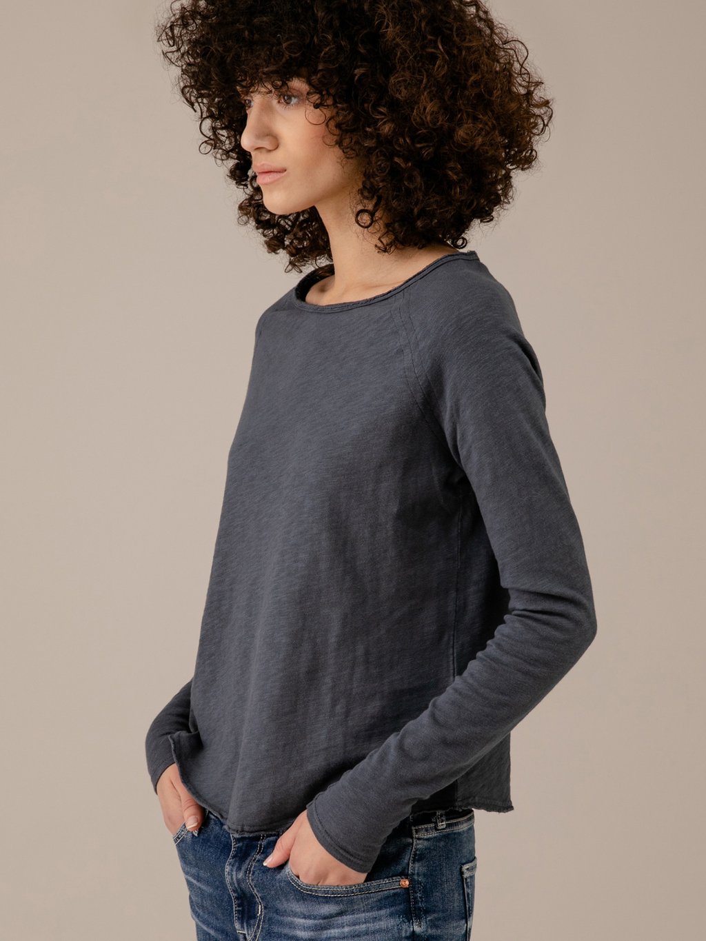 Detailansicht von Langarmshirt aus Baumwolle von AMERICAN VINTAGE