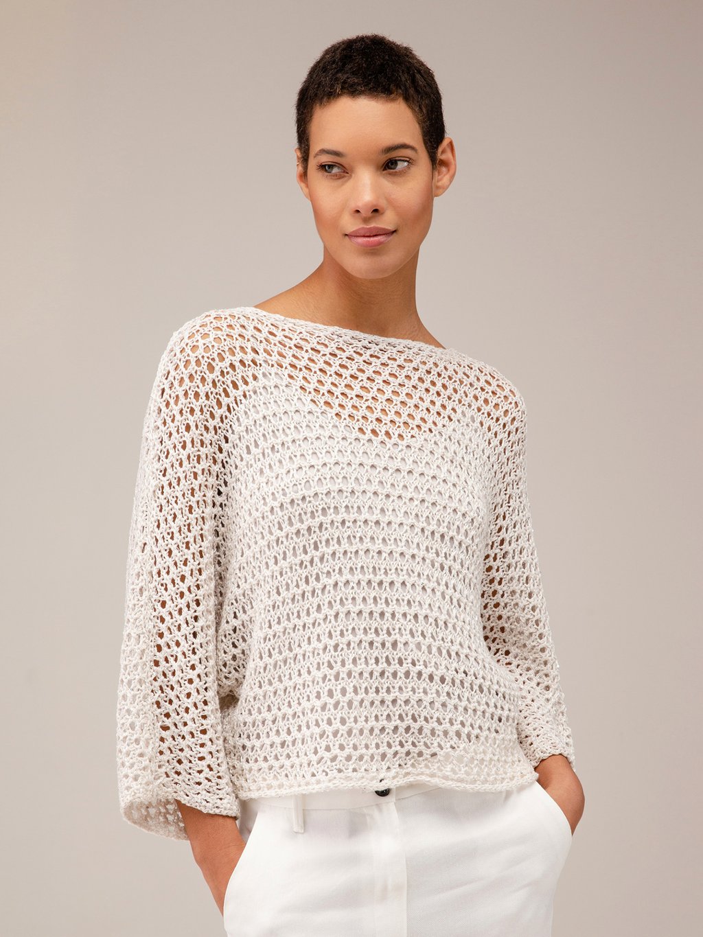 Detailansicht von Pullover mit 3/4-Arm von ANTONELLI