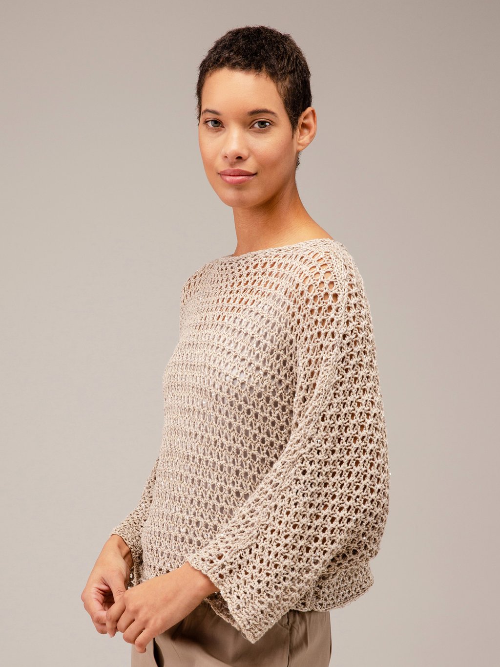 Detailansicht von Pullover mit 3/4-Arm von ANTONELLI