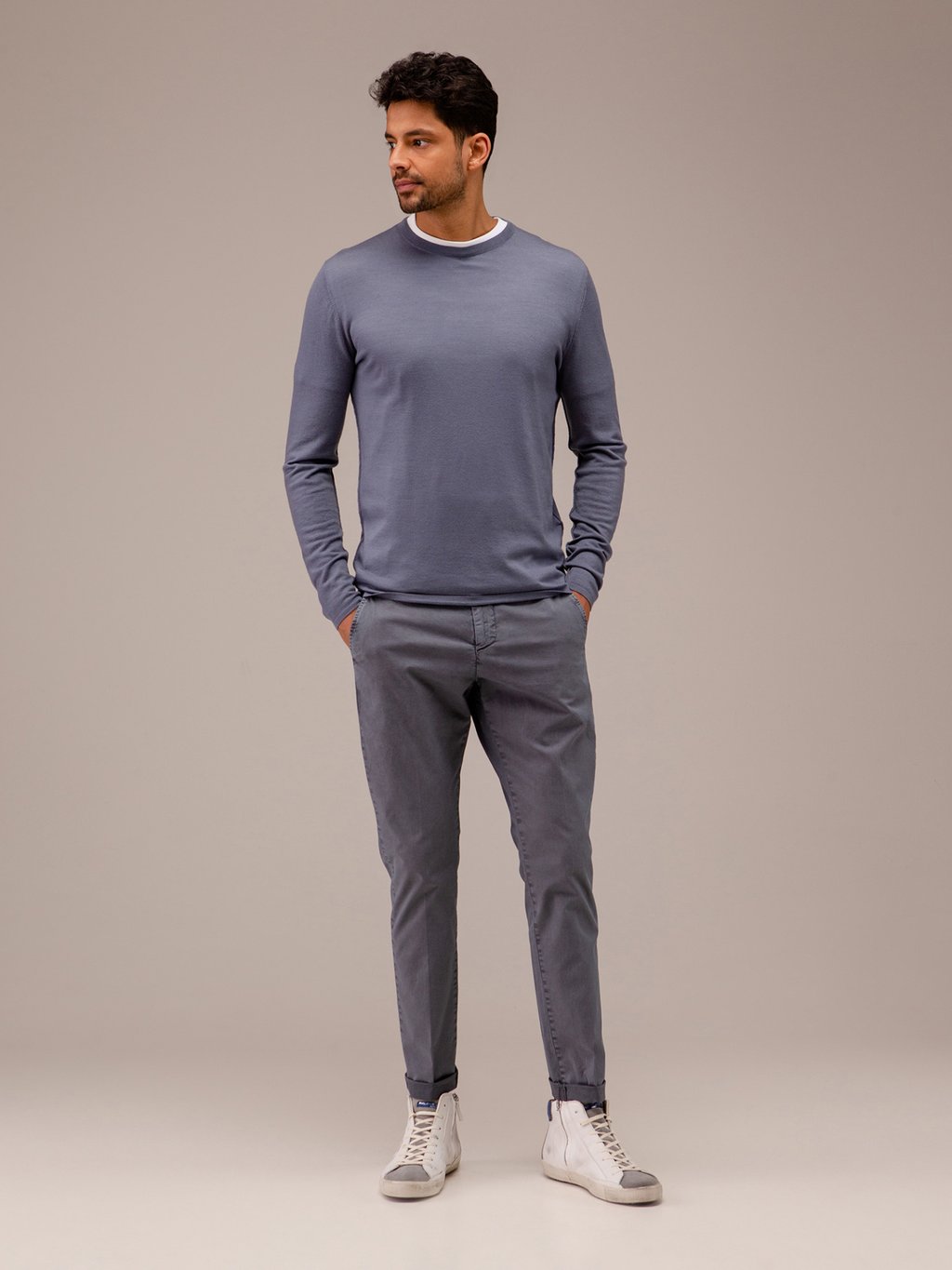 Detailansicht von Chinohose aus Baumwolle von DONDUP