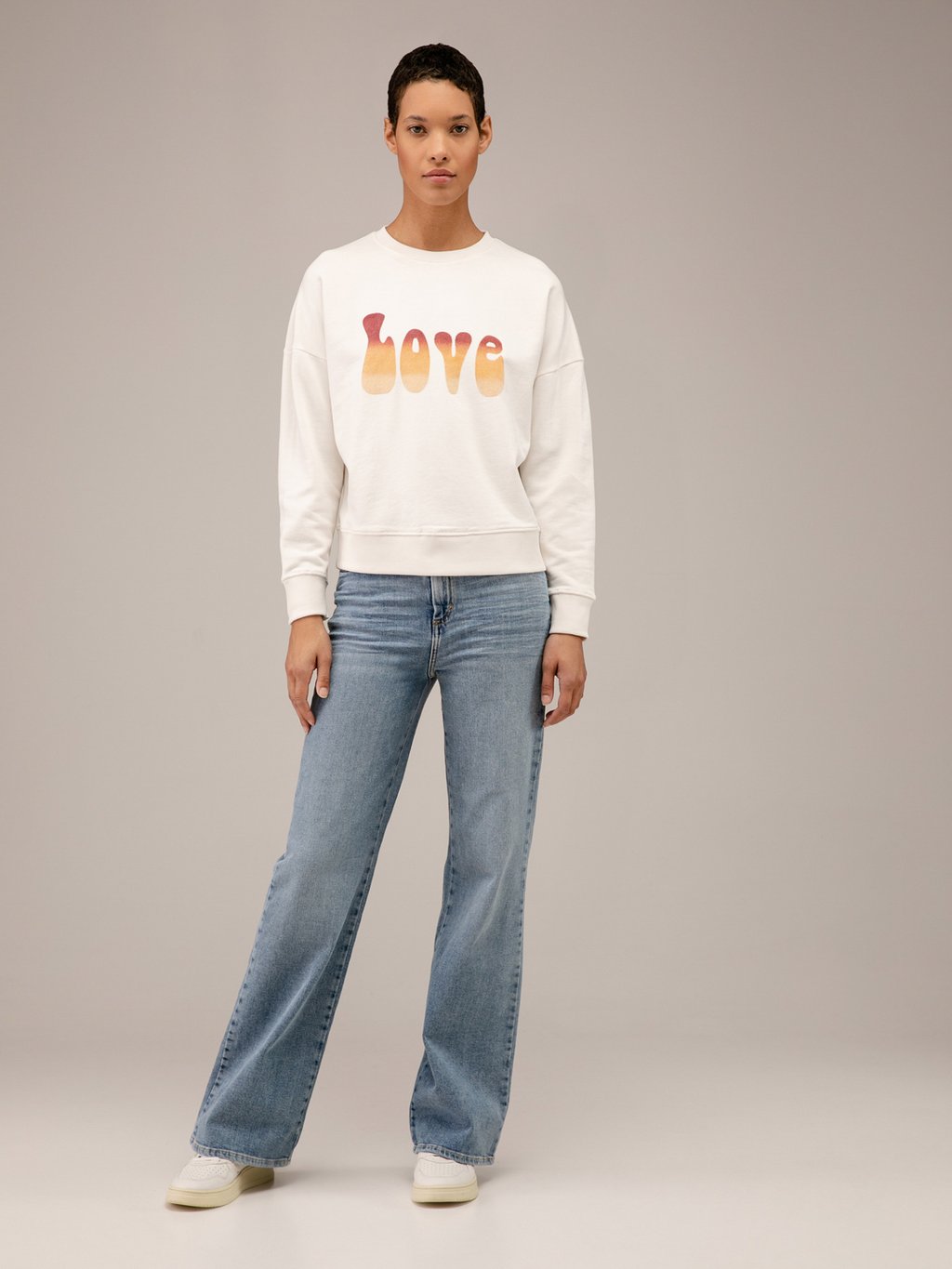 Detailansicht von Sweatshirt aus Baumwolle von FIVE PARIS