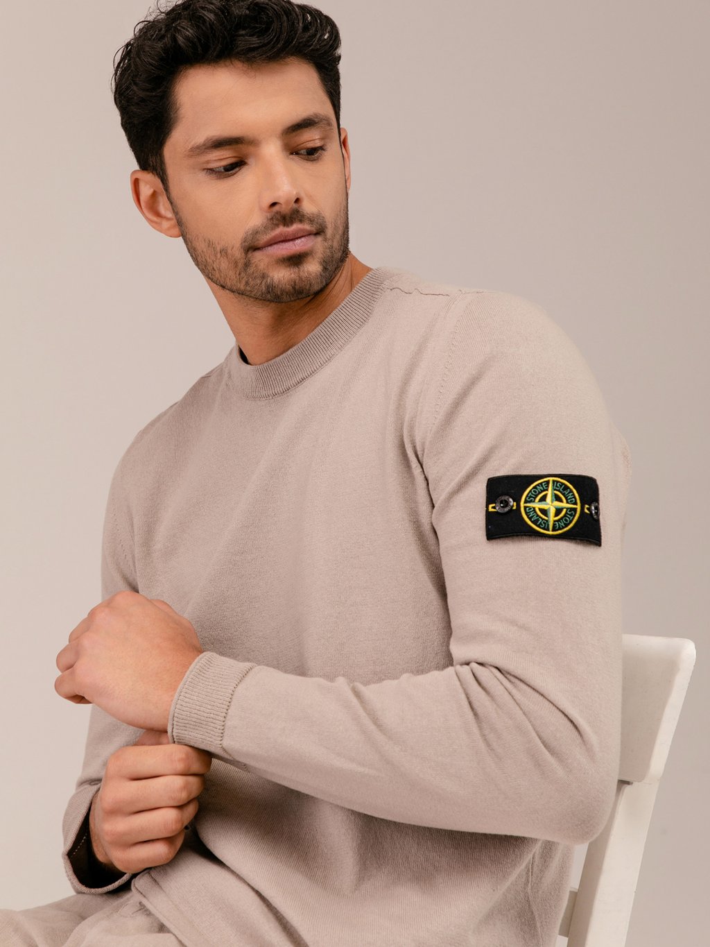 Detailansicht von Pullover aus Baumwolle von STONE ISLAND