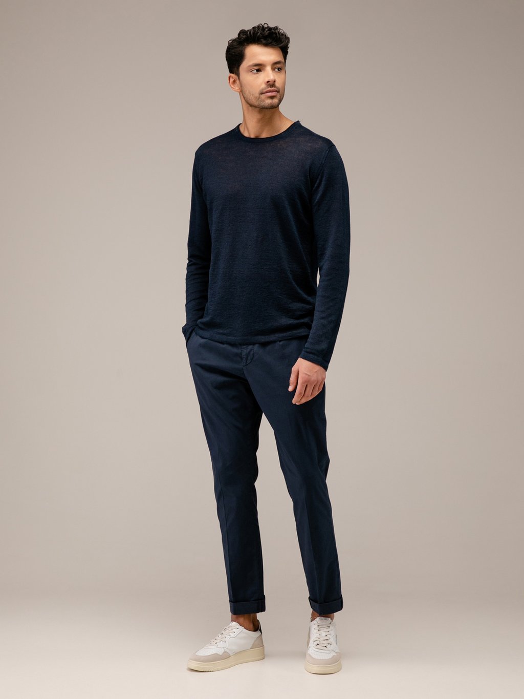 Detailansicht von Chinohose aus Baumwolle von DONDUP