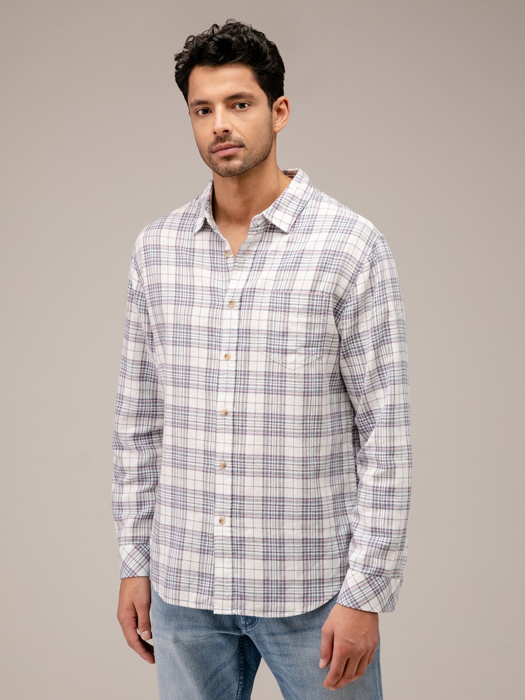 Detailansicht von Karohemd aus Baumwolle von RAILS