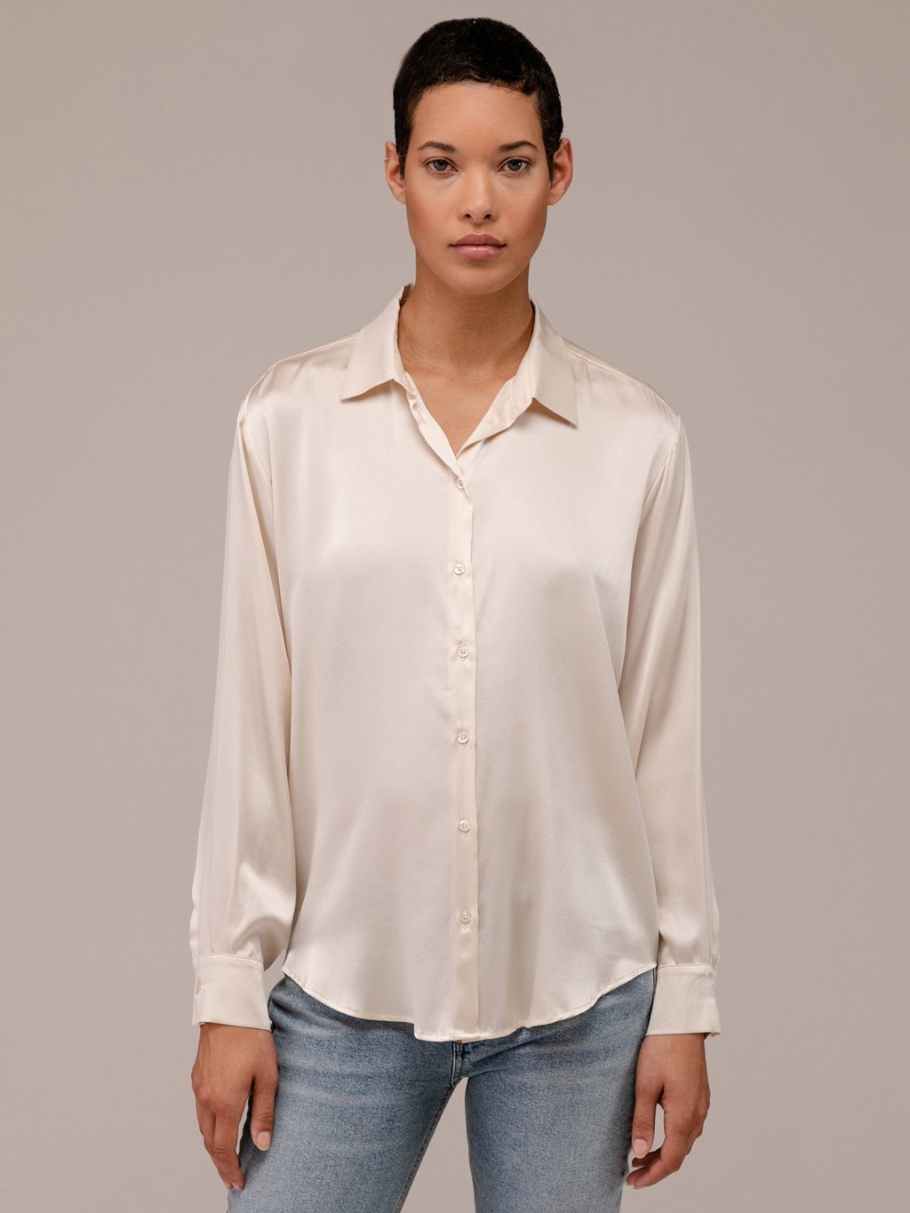 Detailansicht von Seidenbluse von DANIELS