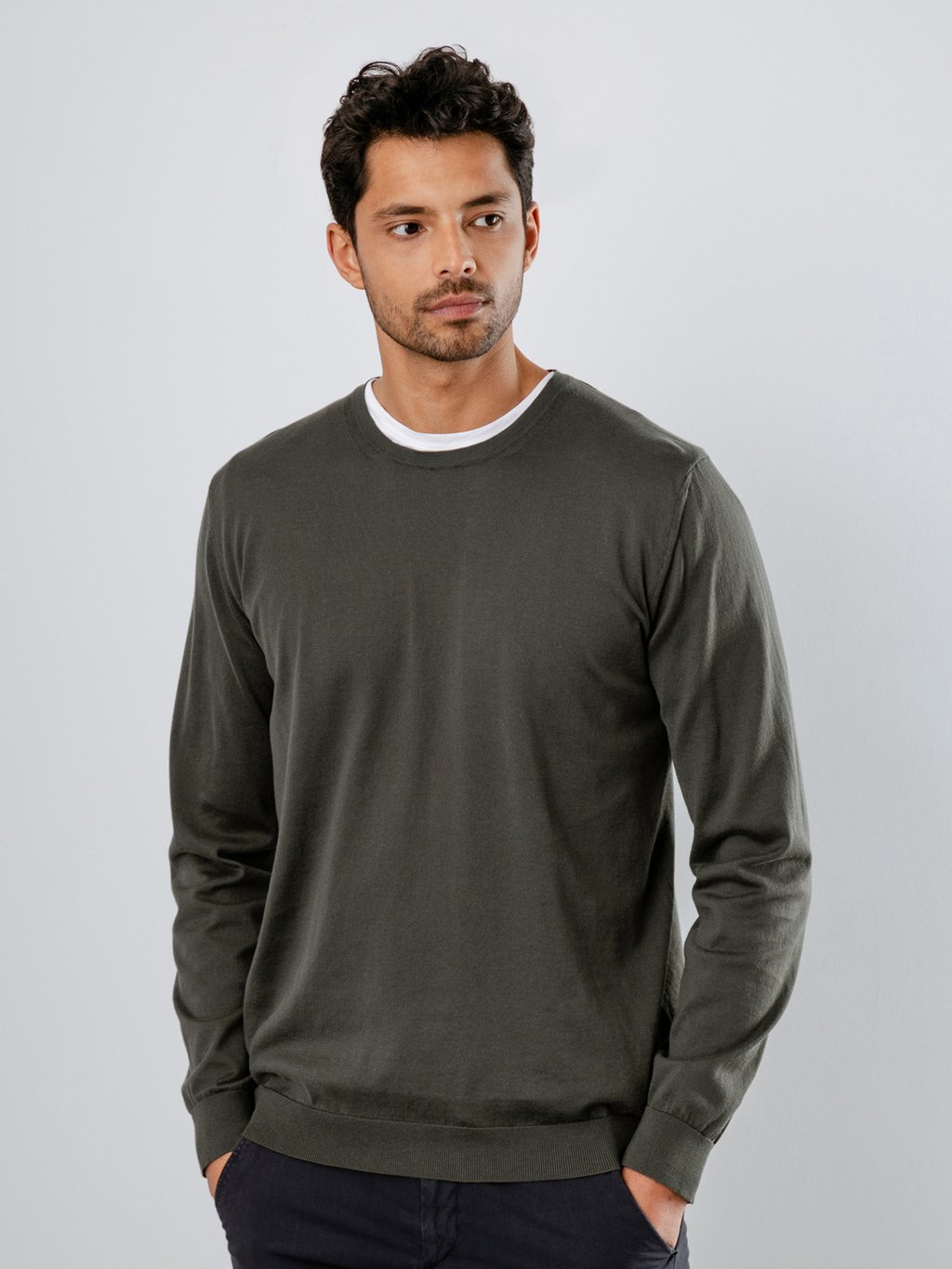 Detailansicht von Pullover aus Baumwolle von ROBERTO COLLINA