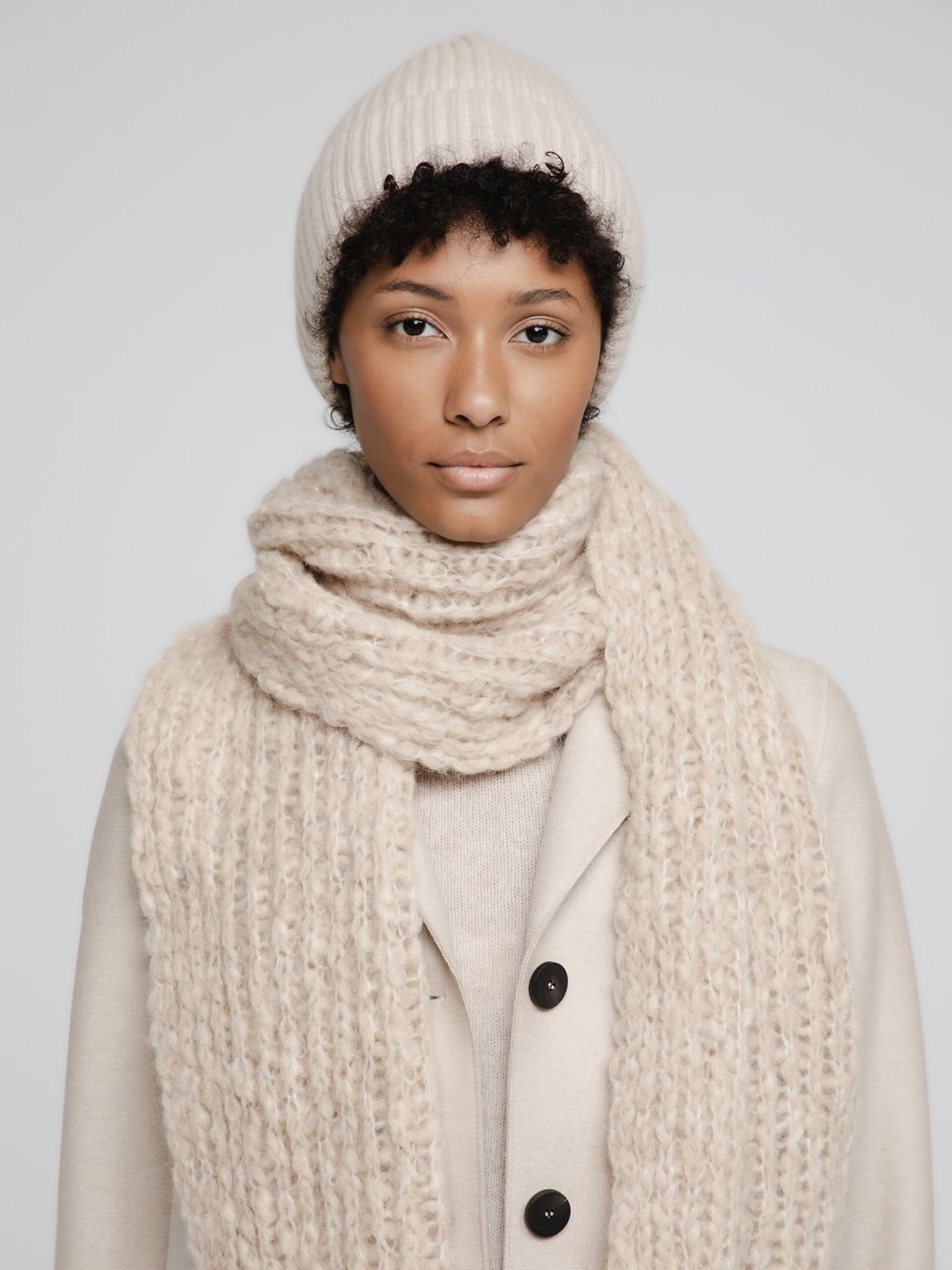 Detailansicht von Mütze aus Cashmere von CASHIMAR