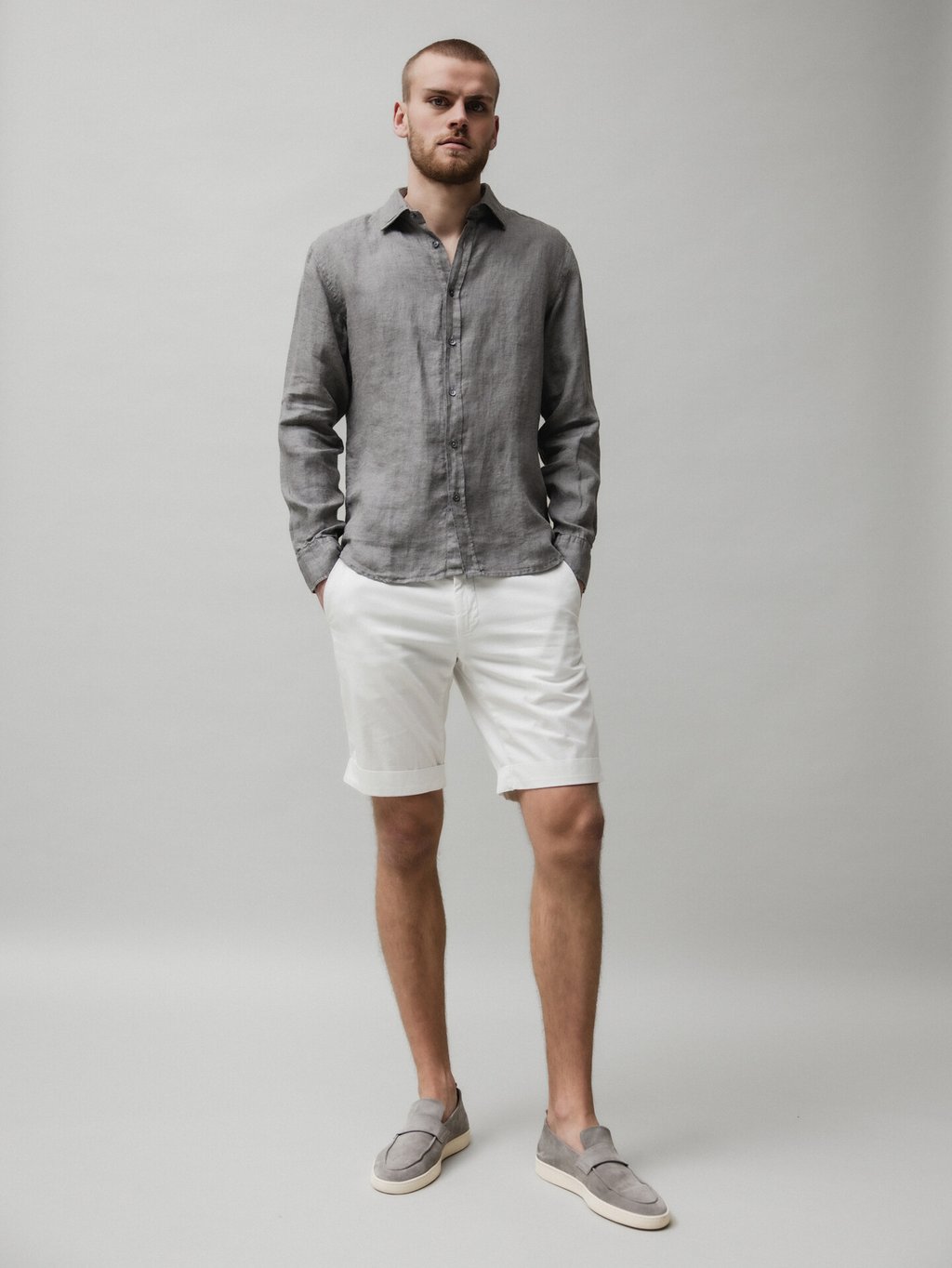 Detailansicht von Bermudas aus Baumwolle von MASON'S