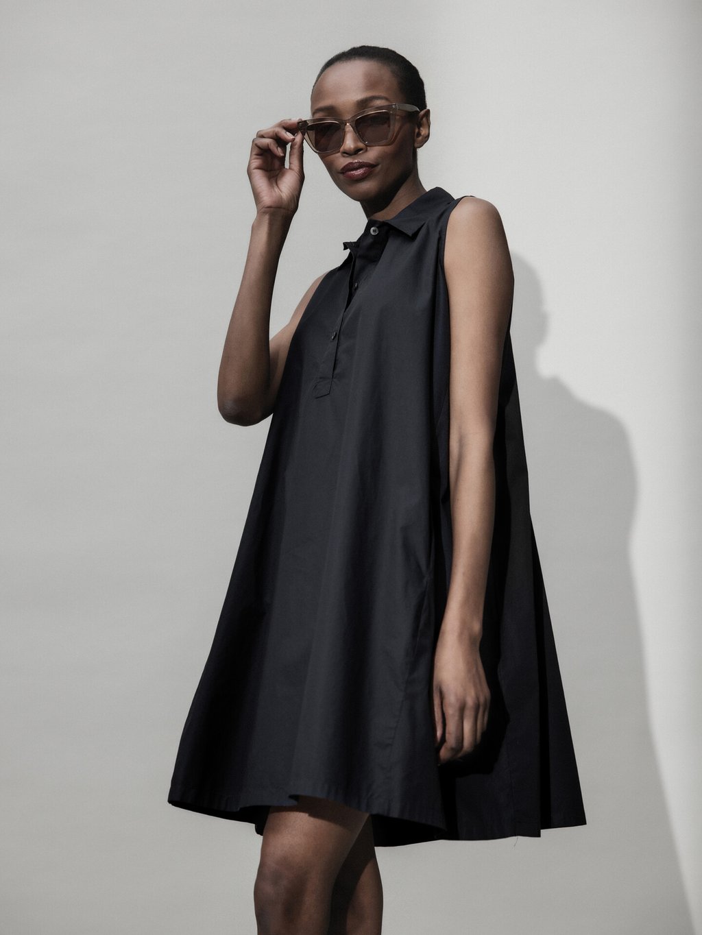 Detailansicht von Kurzes Blusenkleid aus Baumwolle von ROBERT FRIEDMAN