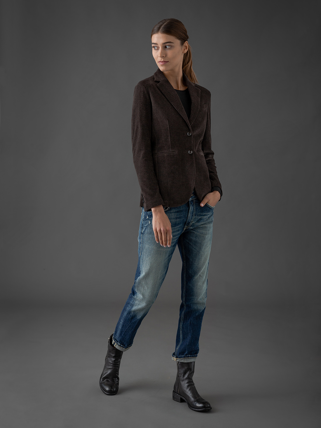 Detailansicht von Cordblazer von CIRCOLO