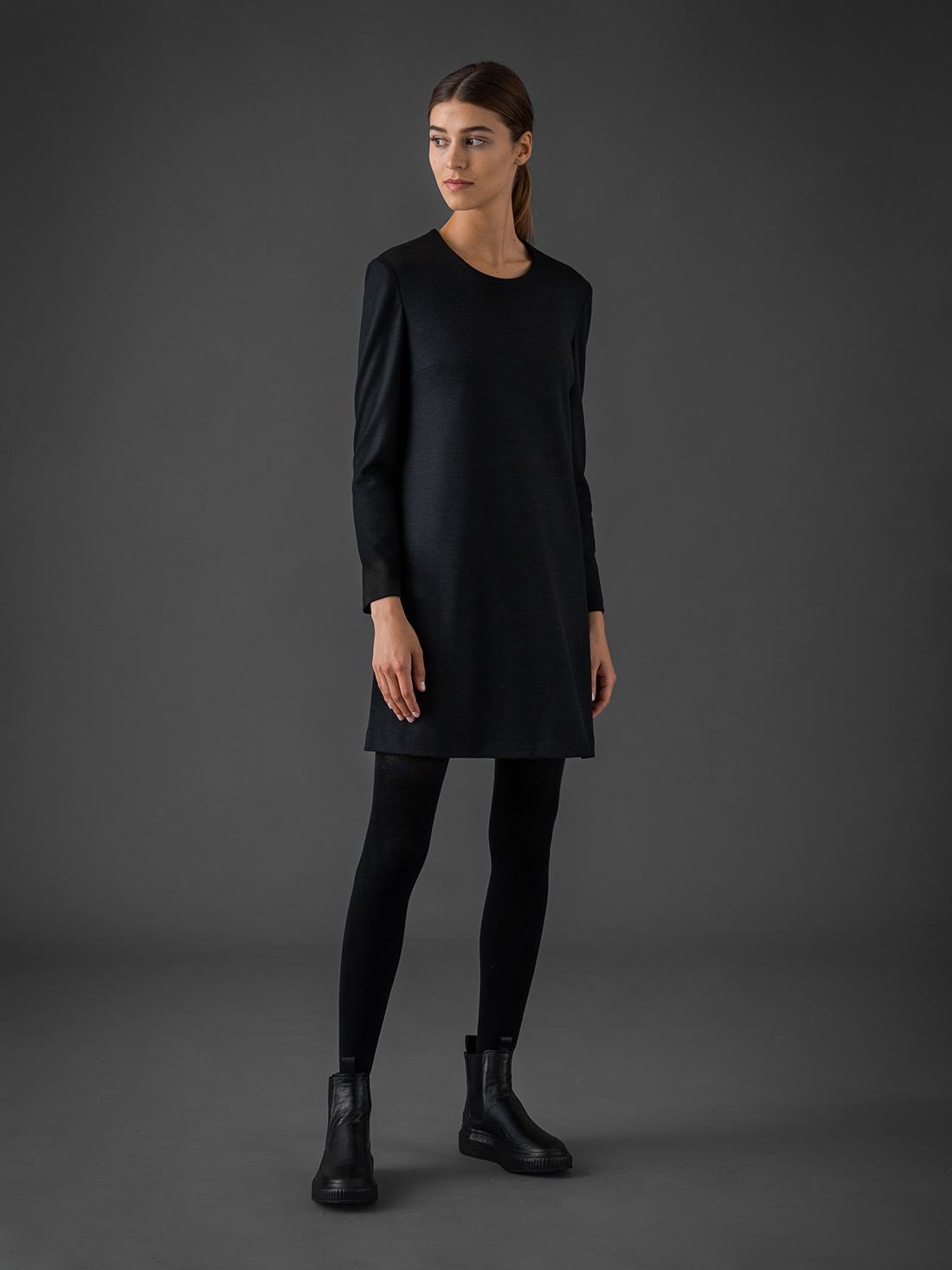 Detailansicht von Kurzes Kleid aus Merinowolle von HARRIS WHARF LONDON