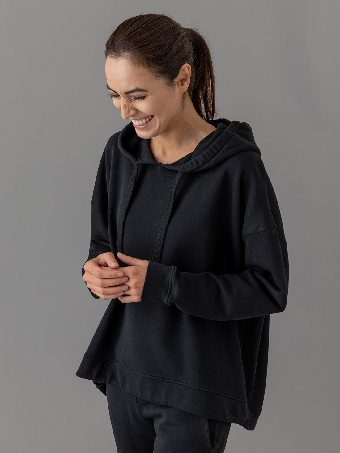 Detailansicht von Kapuzen-Sweatshirt aus Baumwolle von DANIELS