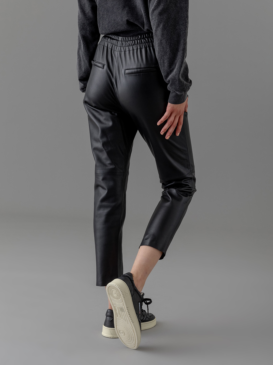 Detailansicht von Nappa-Lederhose von OAKWOOD