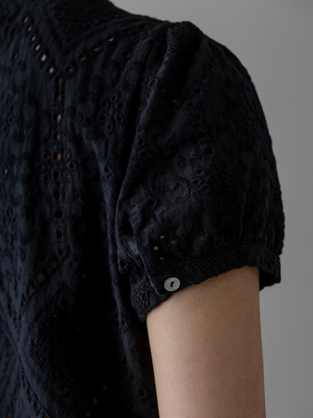 Detailansicht von Midi-Kleid aus Baumwolle von LA CAMICIA