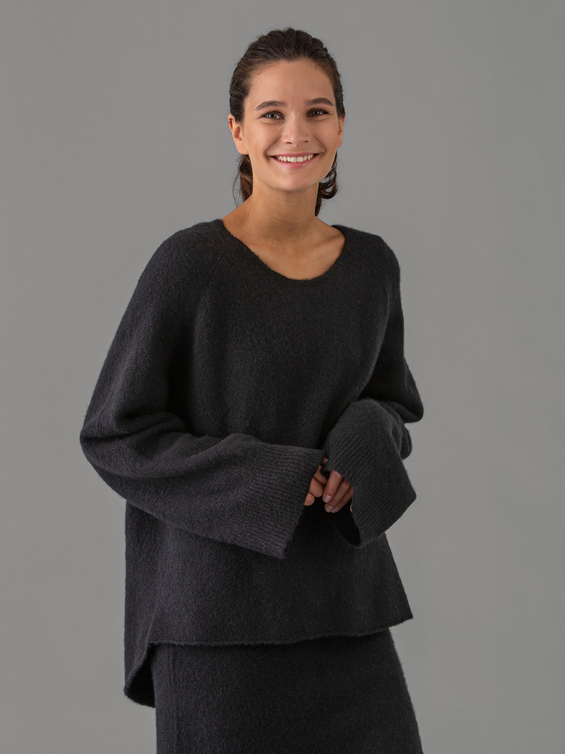 Detailansicht von Weiter Pullover aus Cashmere von DANIELS