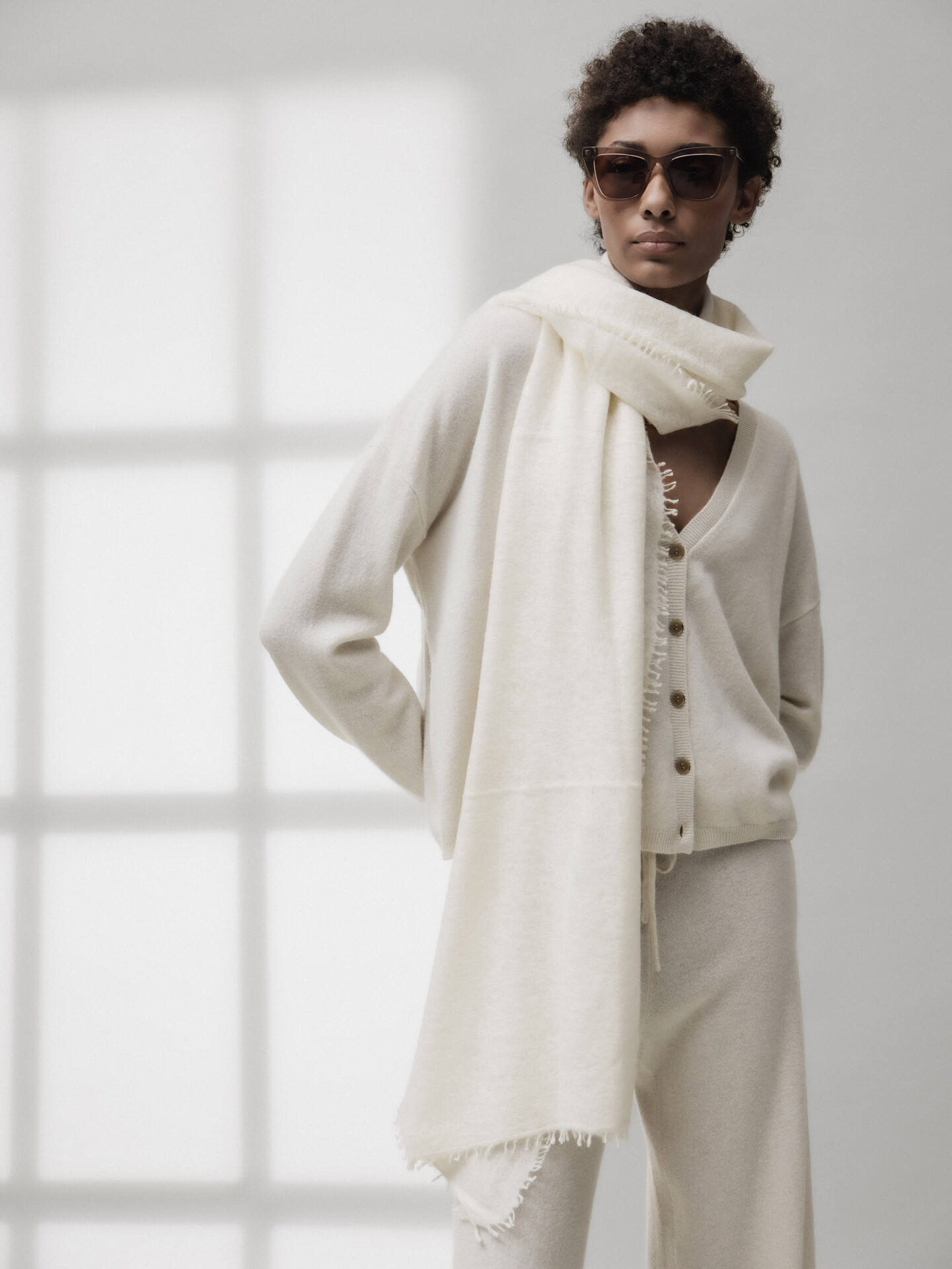 Detailansicht von Schal aus Cashmere von PUR SCHOEN