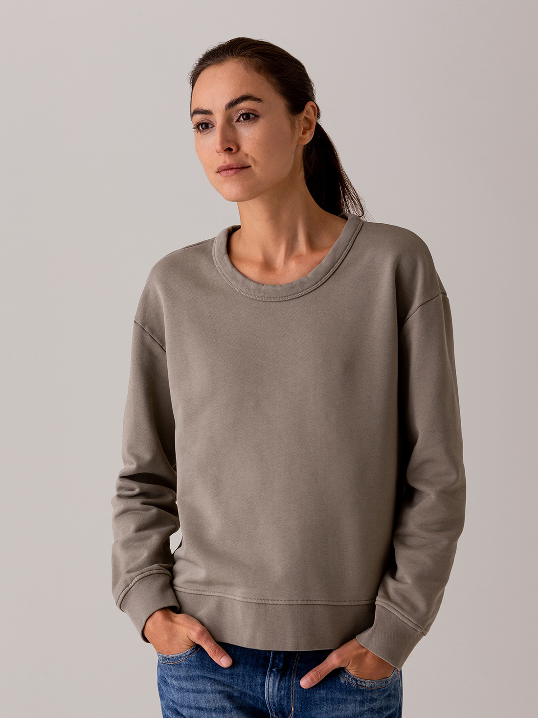 Detailansicht von Sweatshirt aus Baumwolle von DANIELS