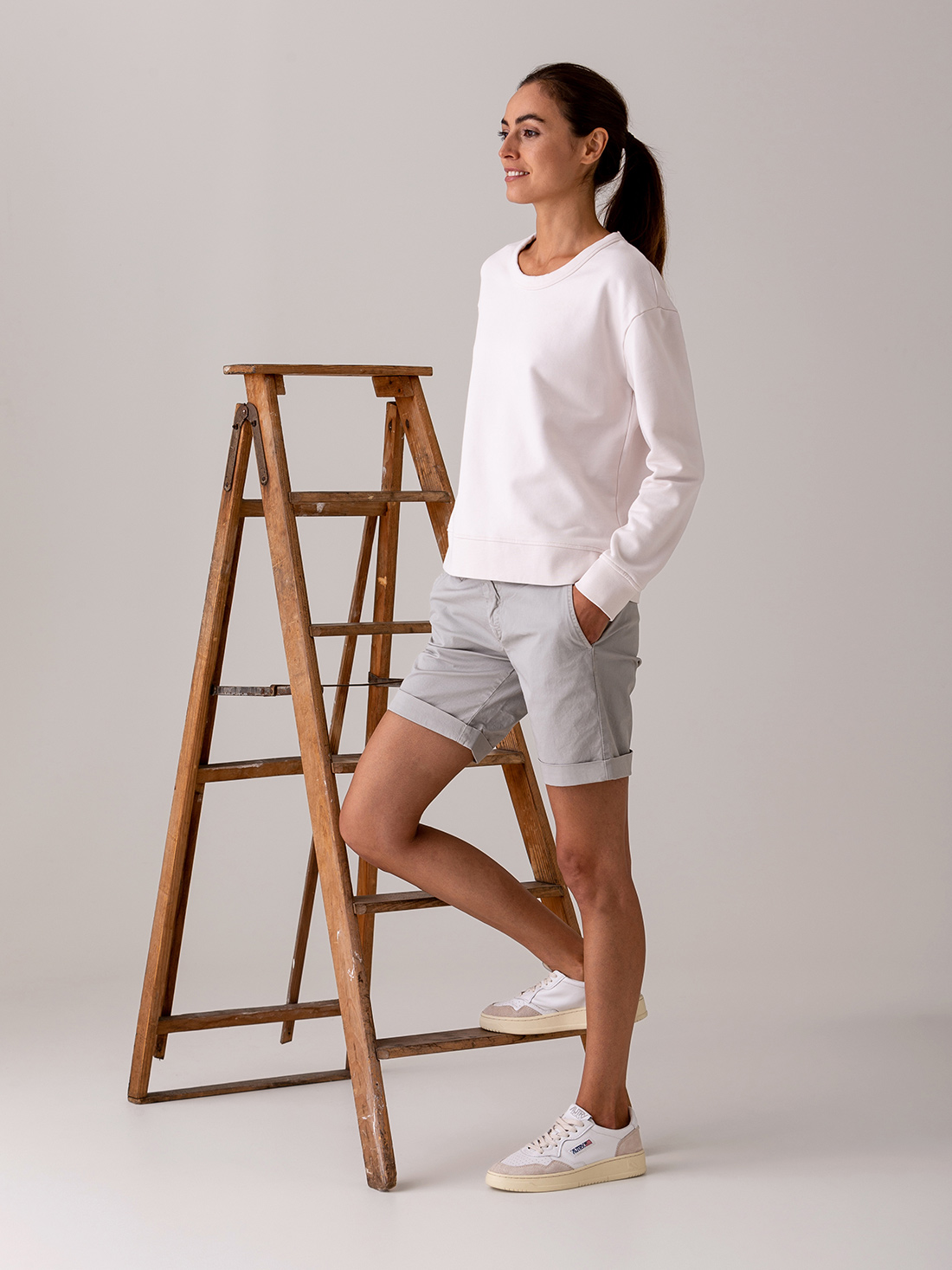 Detailansicht von Sweatshirt aus Baumwolle von DANIELS