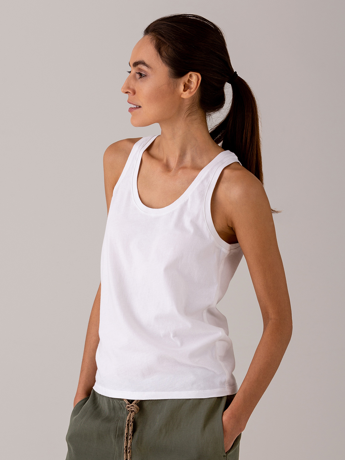 Detailansicht von Top aus Bamwolle von UNIVERSEL