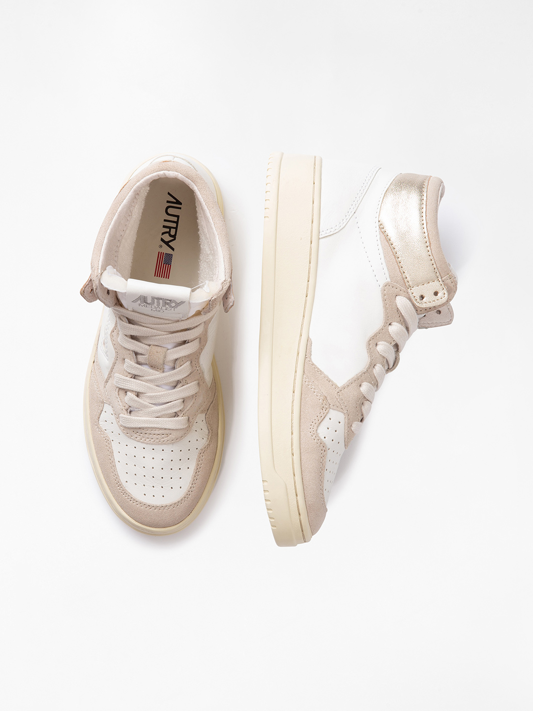 Detailansicht von Hoher Sneaker aus Leder von AUTRY