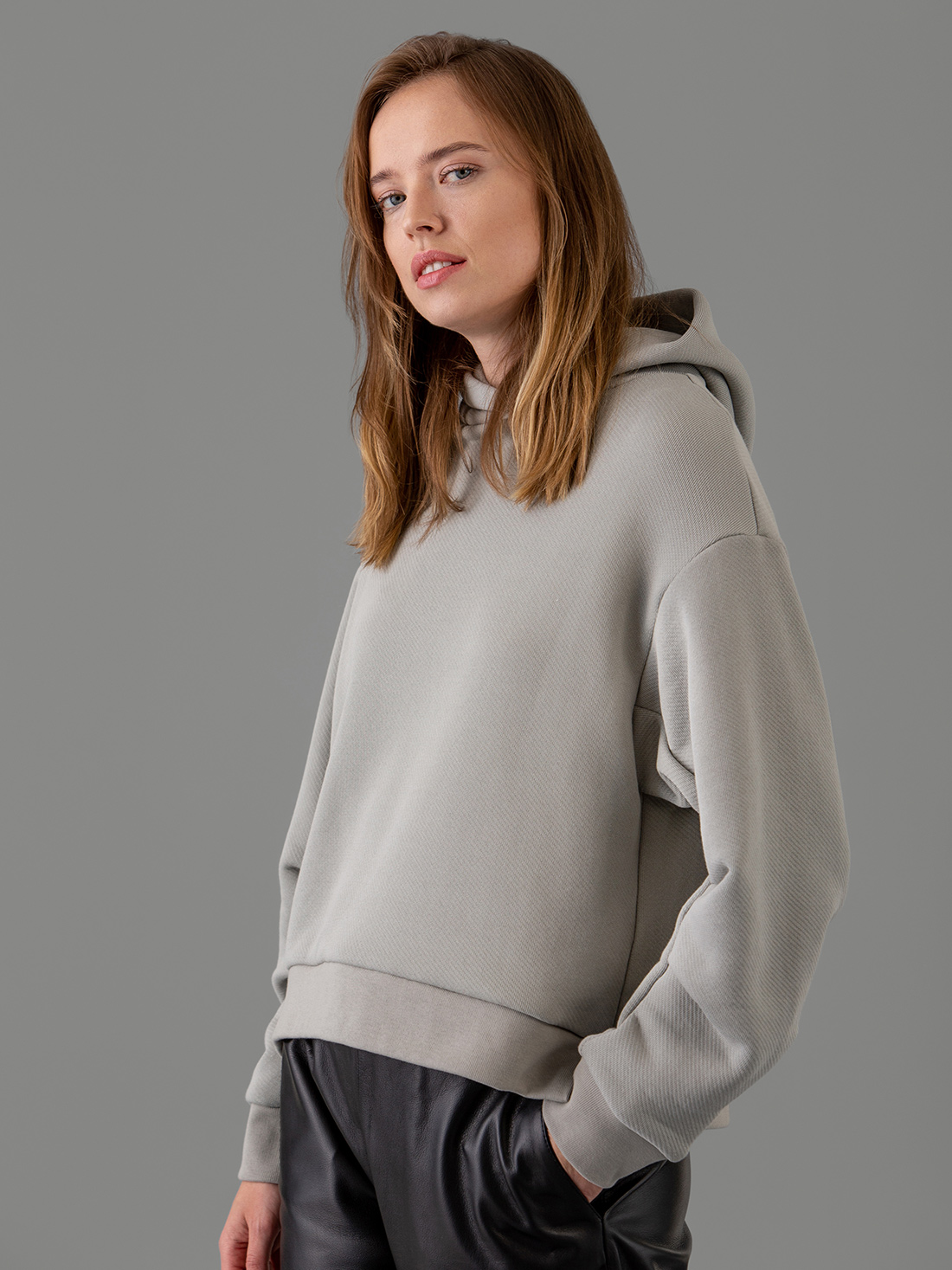 Detailansicht von Kapuzen-Sweatshirt aus Baumwolle von IHEART