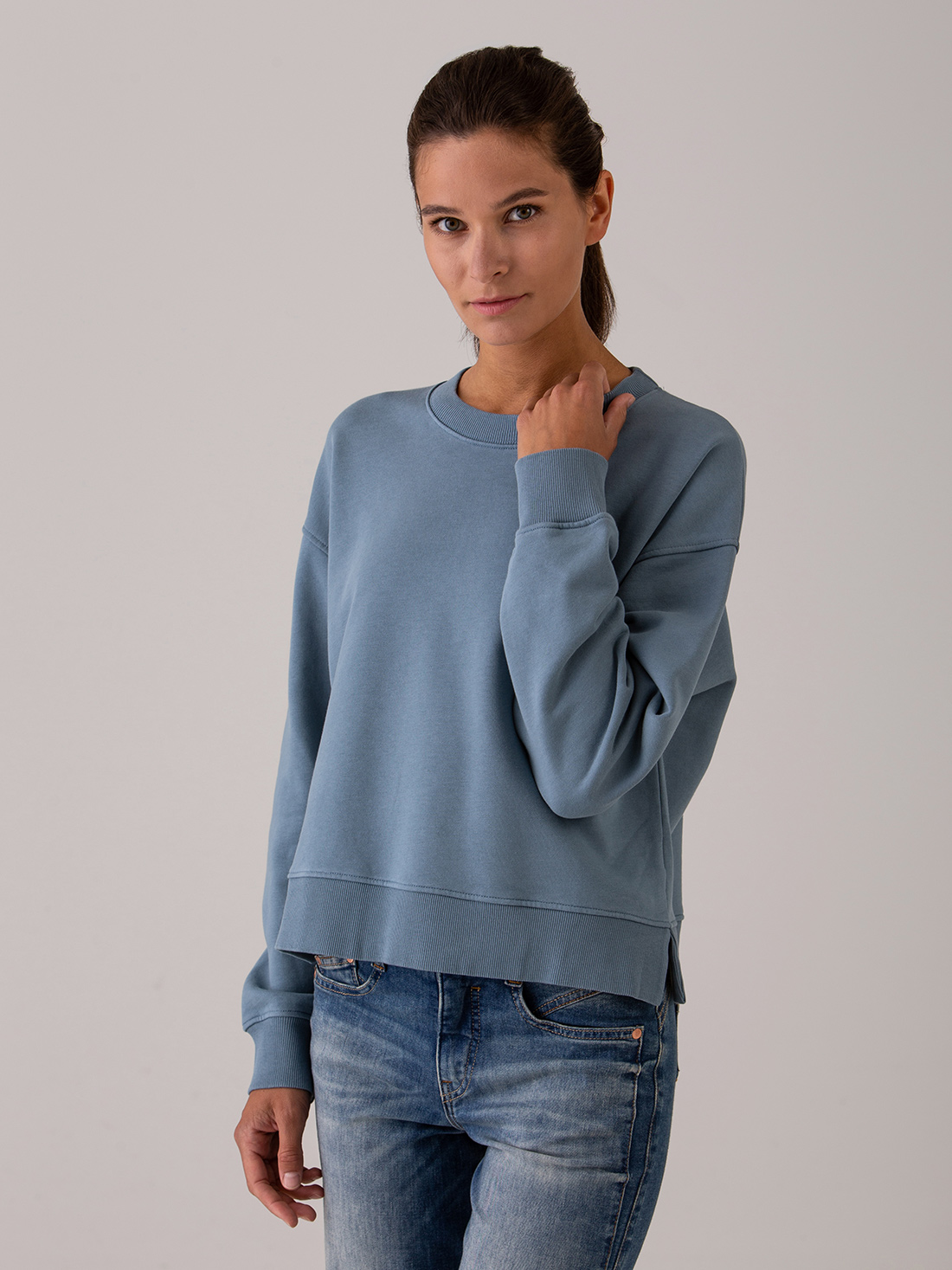 Detailansicht von Sweatshirt aus Baumwolle von DANIELS